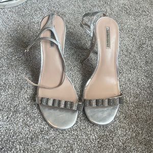 Silver heels